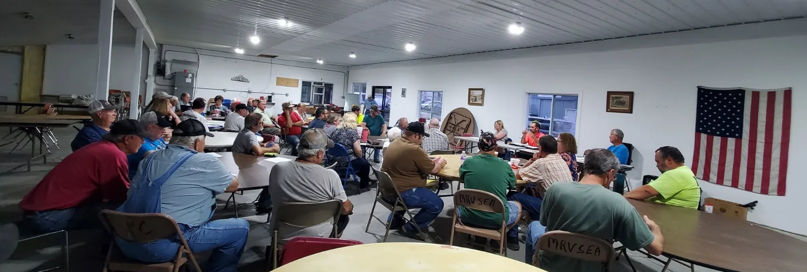 Missouri River Valley Steam Engine Association members gathered for a monthly meeting in Boonville